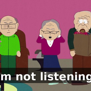 I'm not listening!