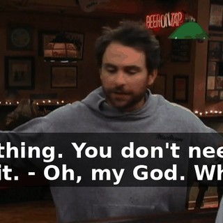 - Nothing. You don't need to see it. - Oh, my God. Whoa.