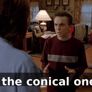 to the conical ones.