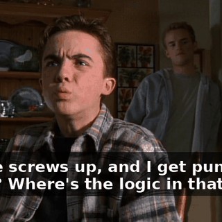 Reese screws up, and I get punished for it? Where's the logic in that?