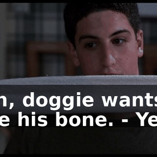 - Oh, doggie wants to hide his bone. - Yes!