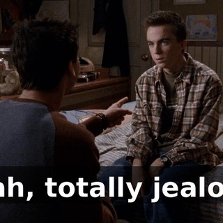 Yeah, totally jealous.