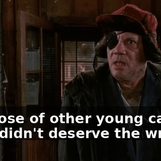 in those of other young cadets who didn't deserve the wrath