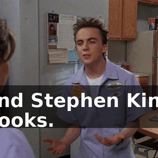 and Stephen King books.