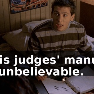 This judges' manual is unbelievable.