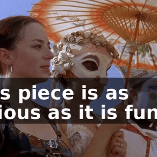 This piece is as vicious as it is funny.