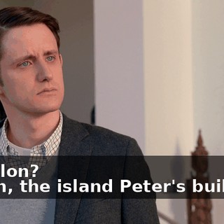- Arallon? - Yeah, the island Peter's building.