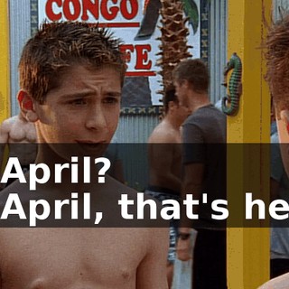 - April? - April, that's her.
