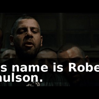 His name is Robert Paulson.