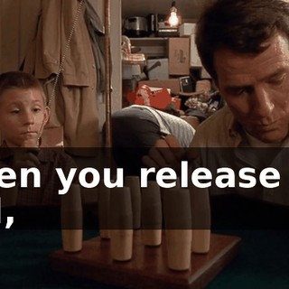 When you release the ball,