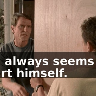 he always seems to hurt himself.