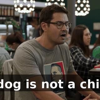 A dog is not a child!