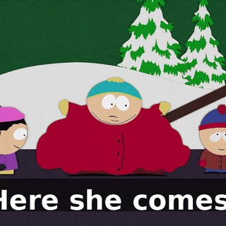 Here she comes.