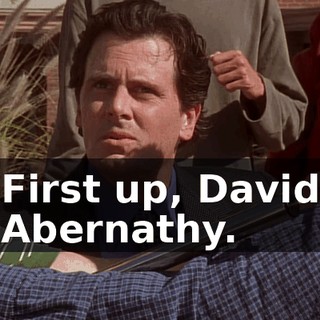 First up, David Abernathy.