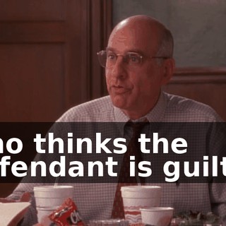 who thinks the defendant is guilty?