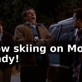 Snow skiing on Mount Bundy!