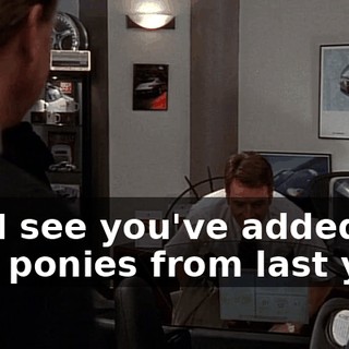 Oh, I see you've added four ponies from last year.