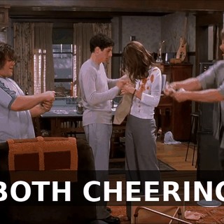 (BOTH CHEERING)