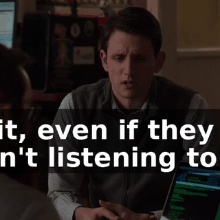 Wait, even if they aren't listening to us,