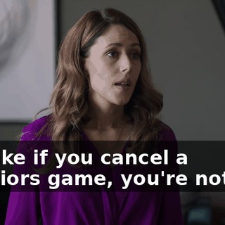 It's like if you cancel a Warriors game, you're not just