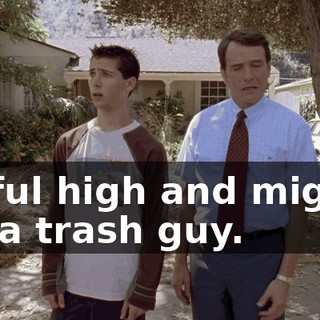 Awful high and mighty for a trash guy.
