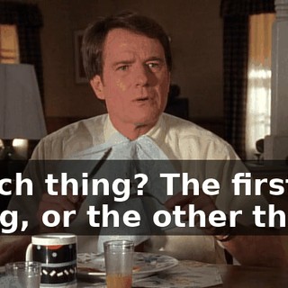 Which thing? The first thing, or the other thing?