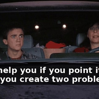 God help you if you point it out, then you create two problems.