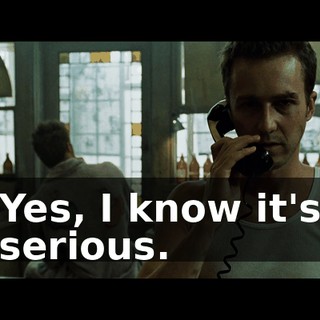 Yes, I know it's serious.