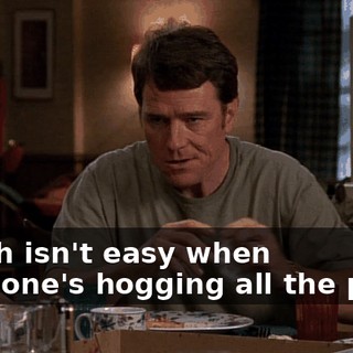 Which isn't easy when someone's hogging all the pizza.