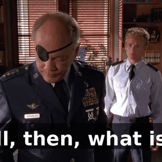 Well, then, what is it?