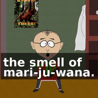 the smell of mari-ju-wana.