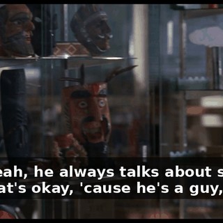 And yeah, he always talks about sex, but that's okay, 'cause he's a guy, right?
