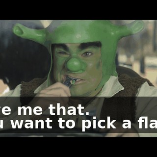 - Give me that. - You want to pick a flavor?
