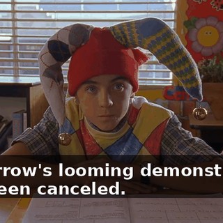 tomorrow's looming demonstration has been canceled.