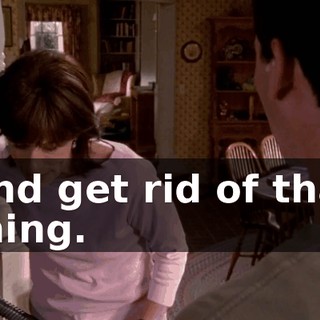 And get rid of that thing.