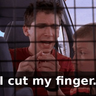 I cut my finger.