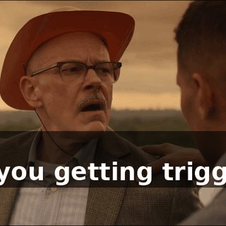 - Oh. - Are you getting triggered?