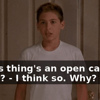 - This thing's an open casket, right? - I think so. Why?