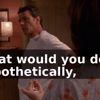 What would you do if, hypothetically,