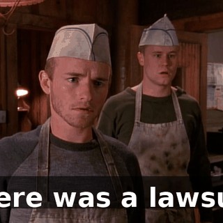 There was a lawsuit.