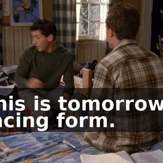 This is tomorrow's racing form.