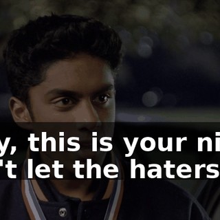 Cady, this is your night. Don't let the haters