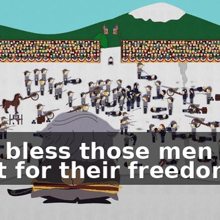 God bless those men that fight for their freedom.