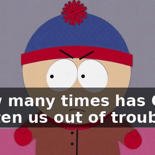 How many times has Chef gotten us out of trouble?
