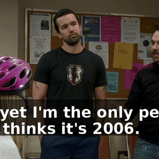 and yet I'm the only person who thinks it's 2006.