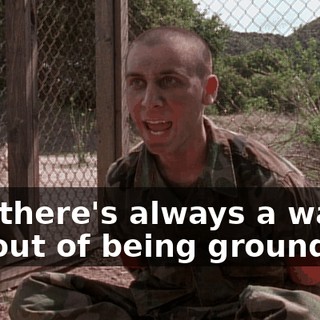 And there's always a way to get out of being grounded.