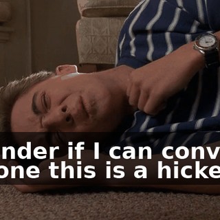I wonder if I can convince anyone this is a hickey.