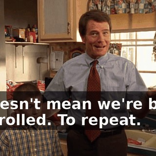 it doesn't mean we're being controlled. To repeat.