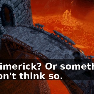 - A Limerick? Or something! - I don't think so.