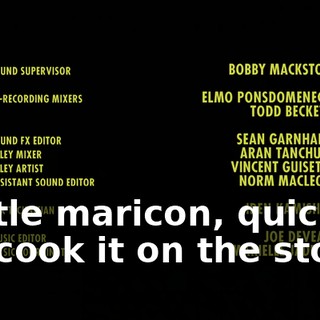 ♪ Little maricon, quick to cook it on the stove ♪